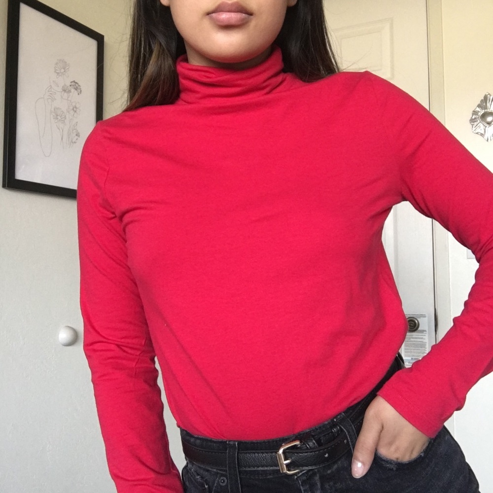 Red Turtleneck